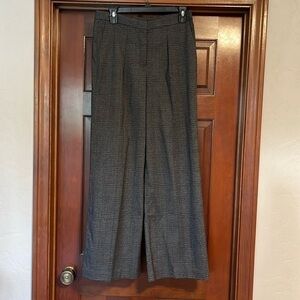 Halogen wide leg plaid trouser